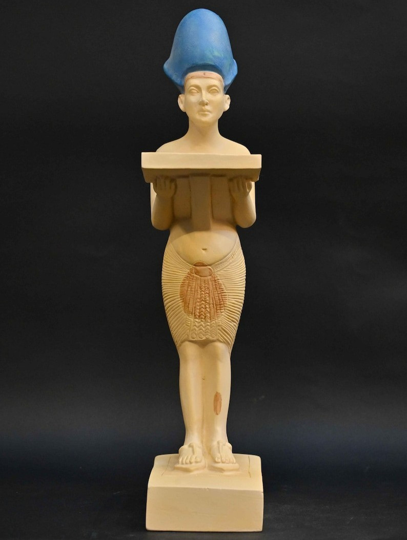 Authentic Ancient Egyptian Antique Rare King Akhenaten Statue Figurine BC