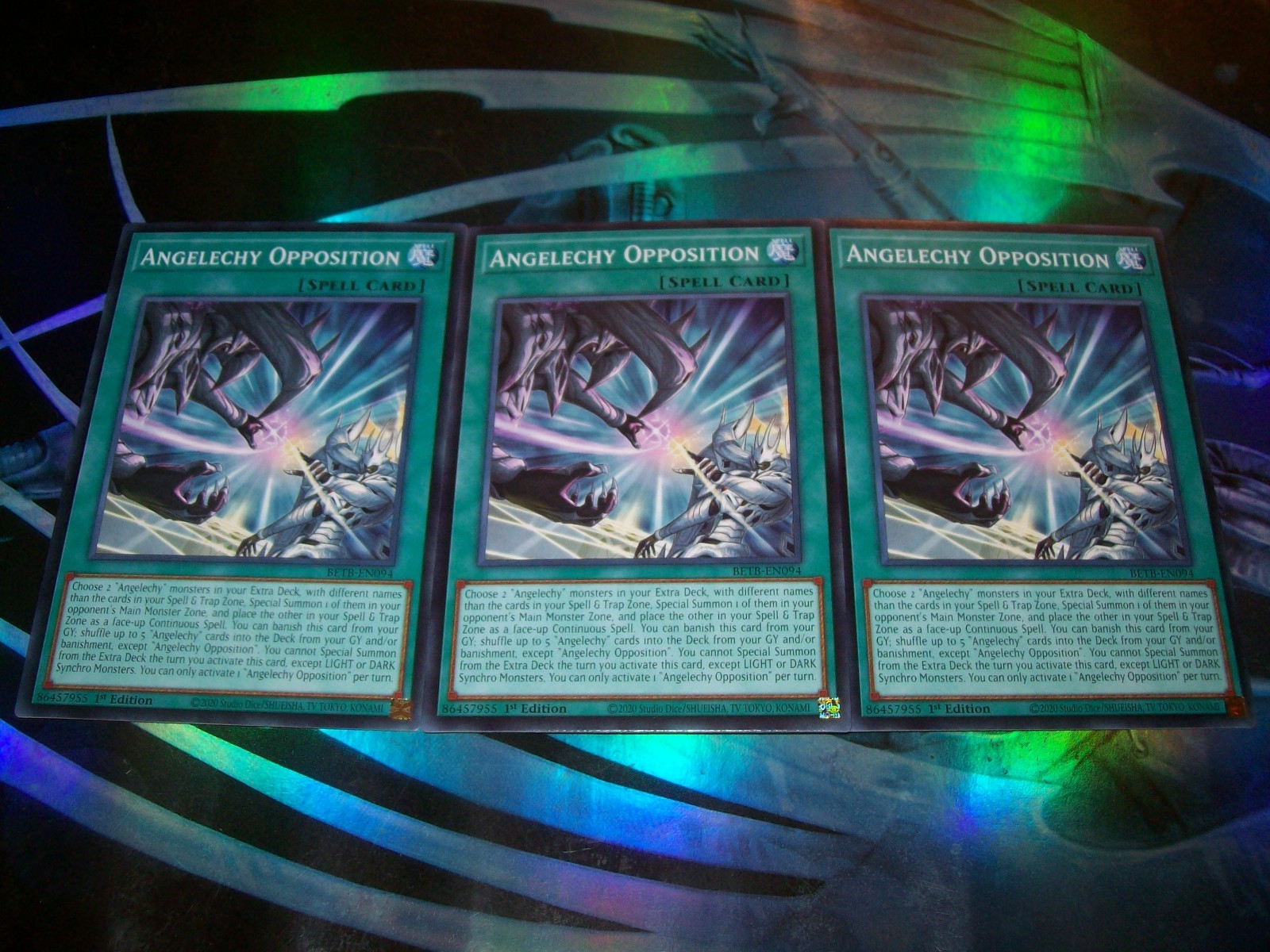 3x Angelechy Opposition 1st Edition Common BETB-EN094 Yu-Gi-Oh