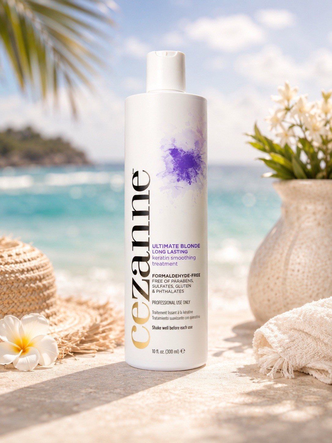 Cezanne Ultimate Blonde Keratin Smoothing Treatment 10 oz Formaldehyde-Free