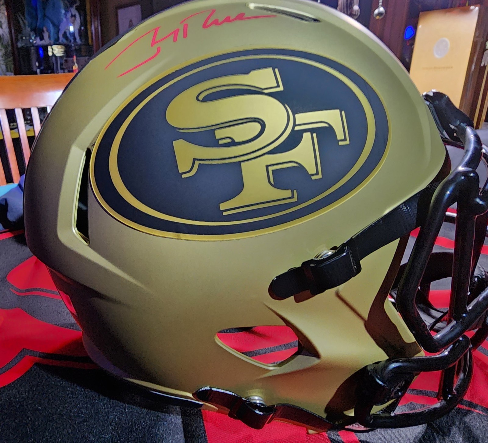 2026 Under Wraps Authentic Auto Helmet Replica Jerry Rice 2026 Under Wraps Authentic Auto Helmet Replica Jerry Rice