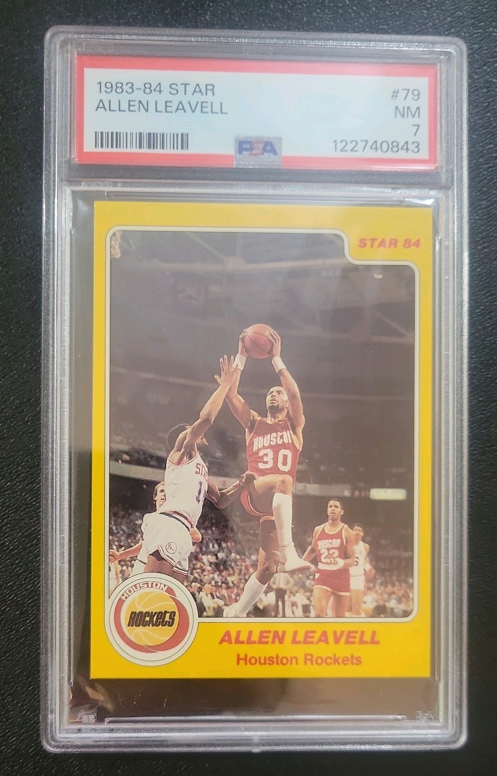 1983-84 Star #79 Allen Leavell PSA 7 LOW POP Houston Rockets Basketball Card 1983-84 Star #79 Allen Leavell PSA 7 LOW POP Houston Rockets Basketball Card