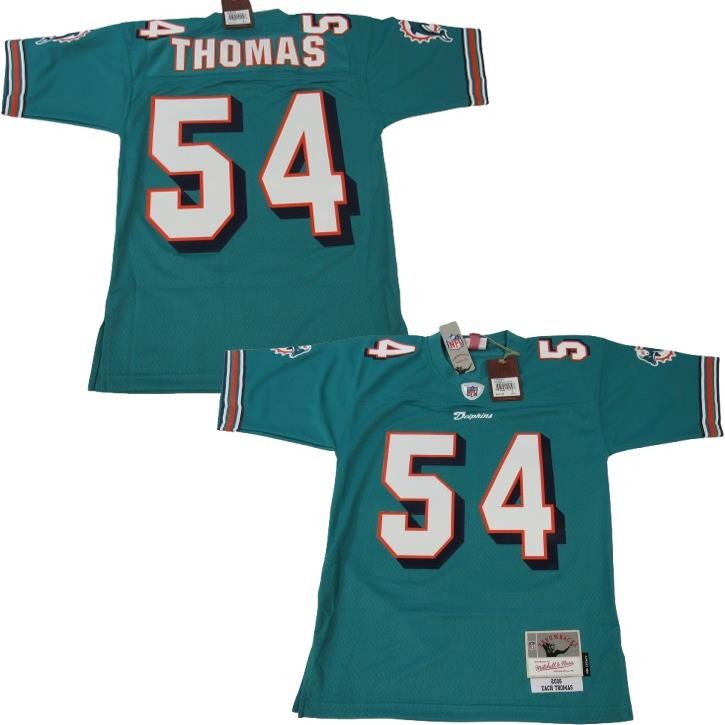 New 2006 Zach Thomas #54 Miami Dolphins Mens Mitchell & Ness Legacy Jersey $160