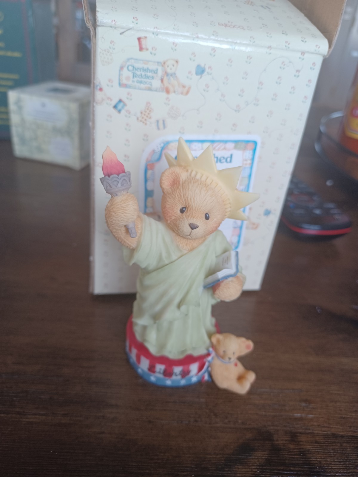 Cherished Teddies MY COUNTRY TIS OF THEE LIBBY # 305979 W BOX new