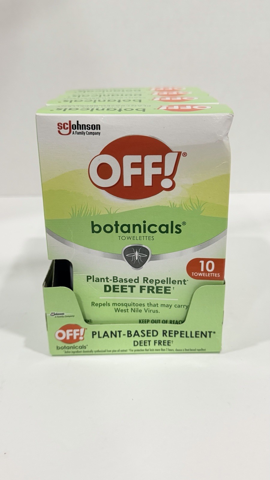 OFF Botanicals Toweletts plant based Mosquito Repellent Deet Free Lot of 4