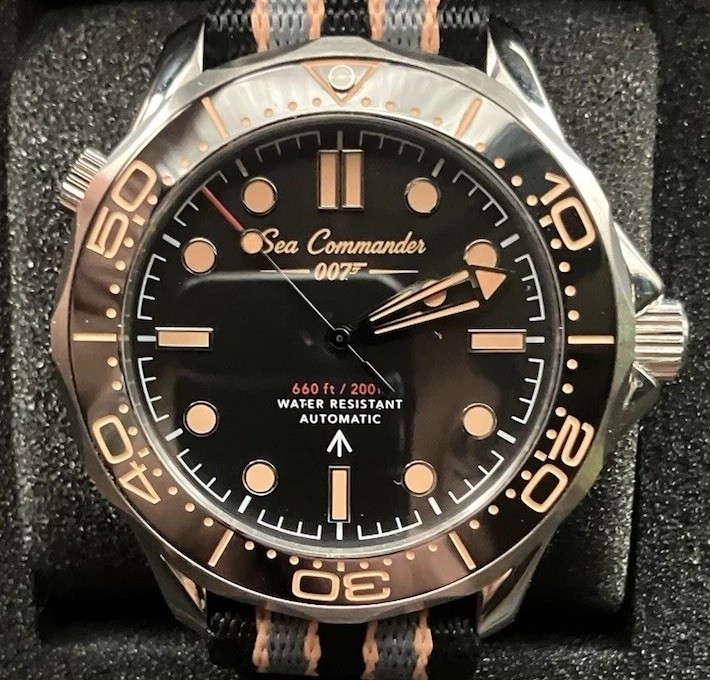 Custom James Bond No Time to Die Inspired Dive Watch – Miyota 8215 Automatic
