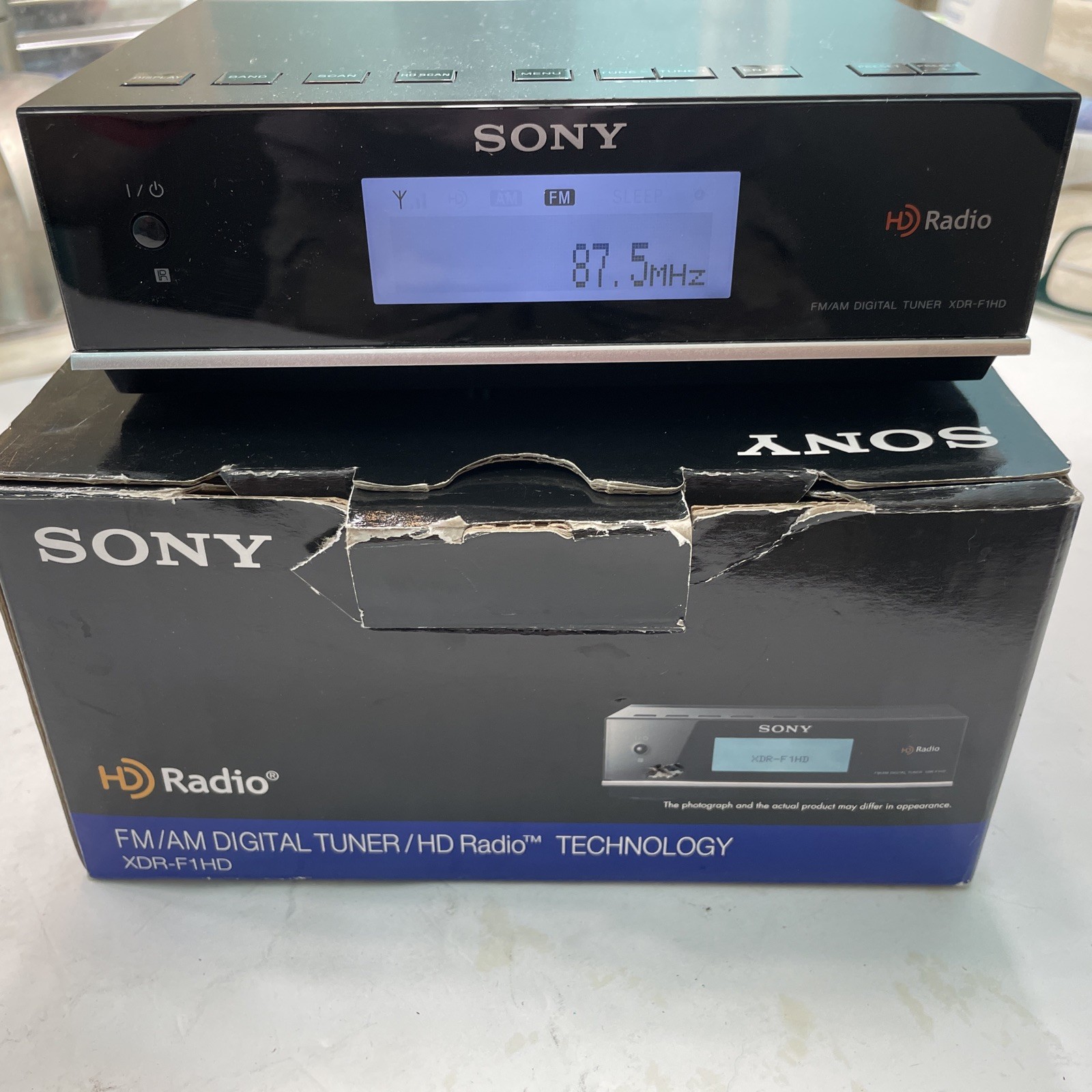 Sony XDR-F1HD FM/AM Digital Tuner HD Radio Receiver - Tested Works No Remote