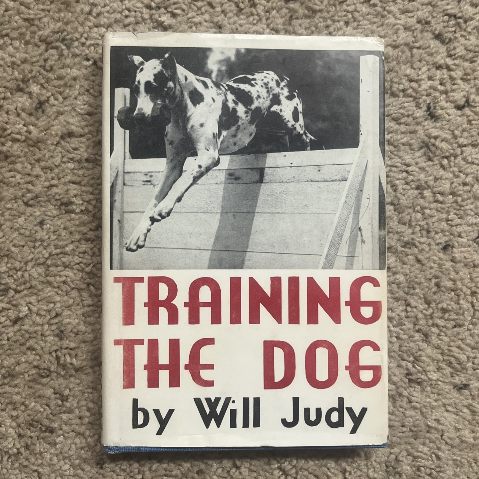 Vintage (1953 9th Print) Training the Dog by Will Judy HC DJ VG/VG