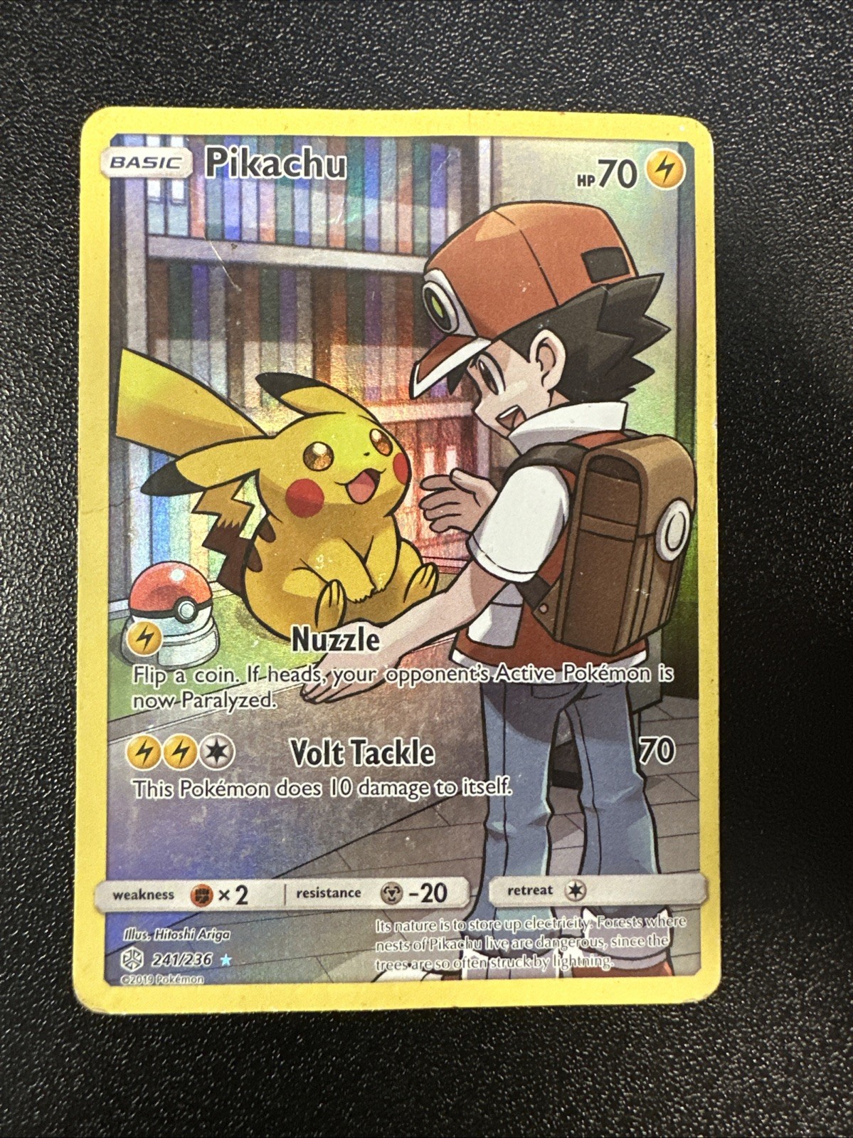 Pikachu (Secret) 241/236 Sm-Cosmic Eclipse Holo HP DMG JL