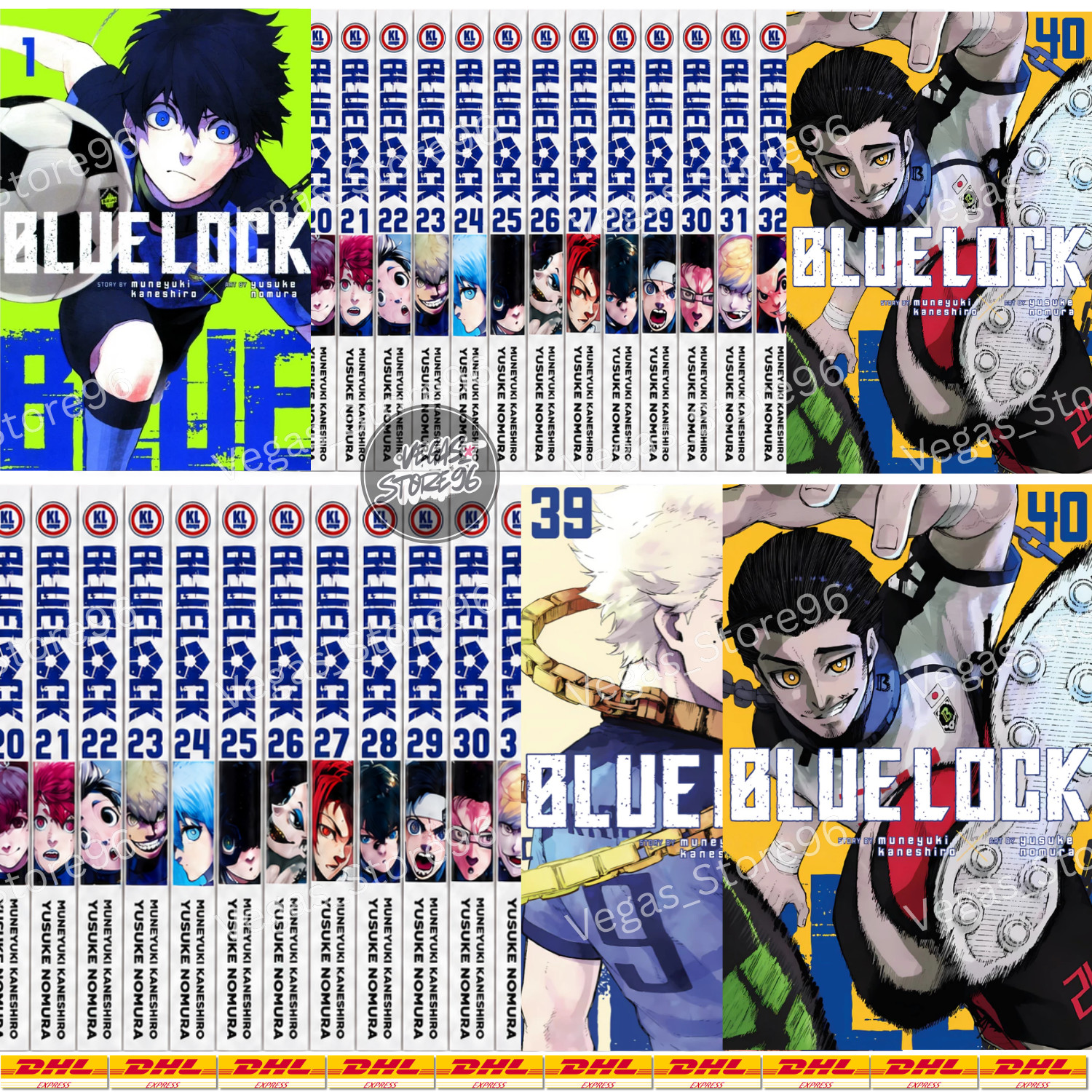 Blue Lock Manga Volume 1-40 English Version HALF/FULL SET NEW By Yusuke Nomura