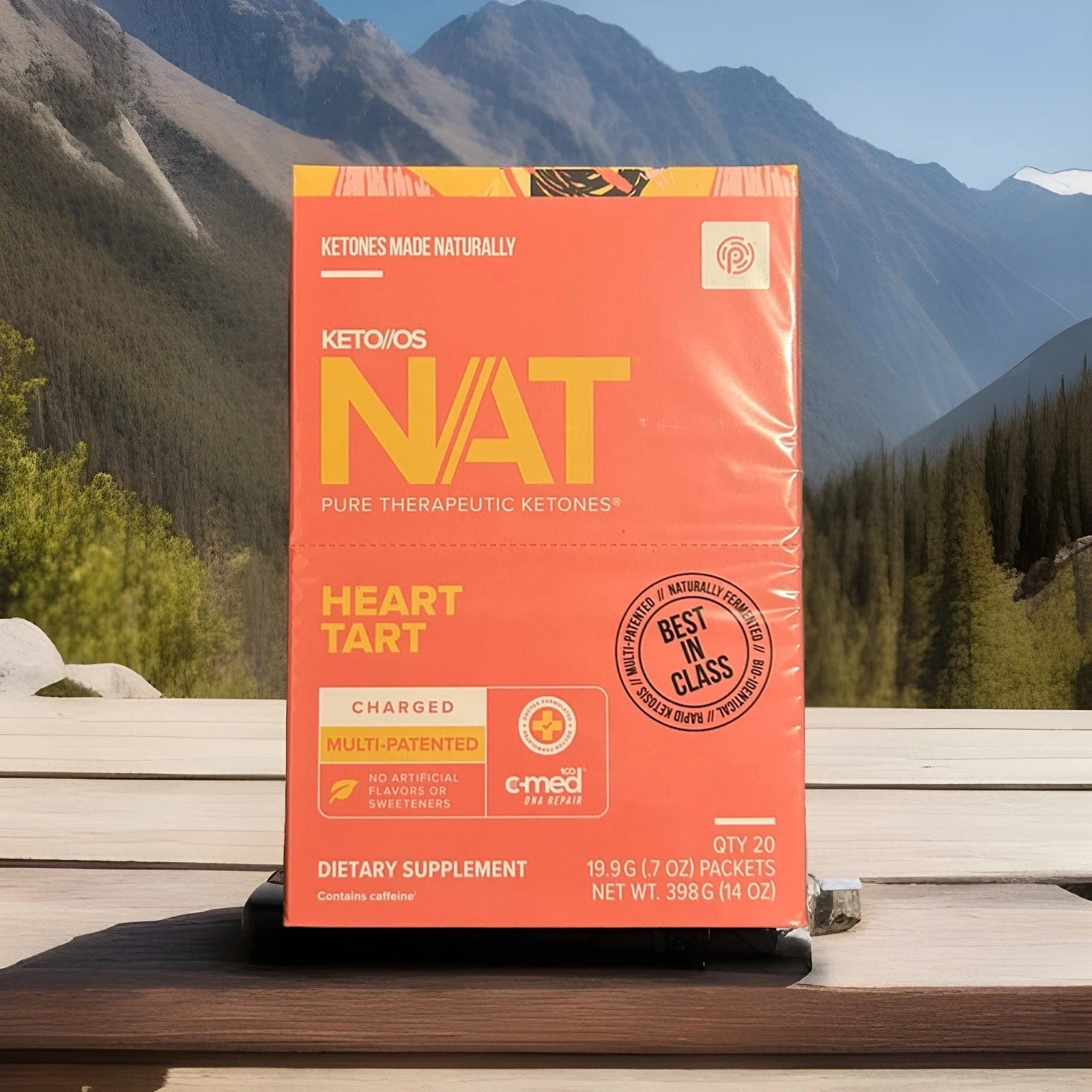Pruvit NAT KETO OS Heart Tart 20 Packets In BOX. EXP: 09/2028