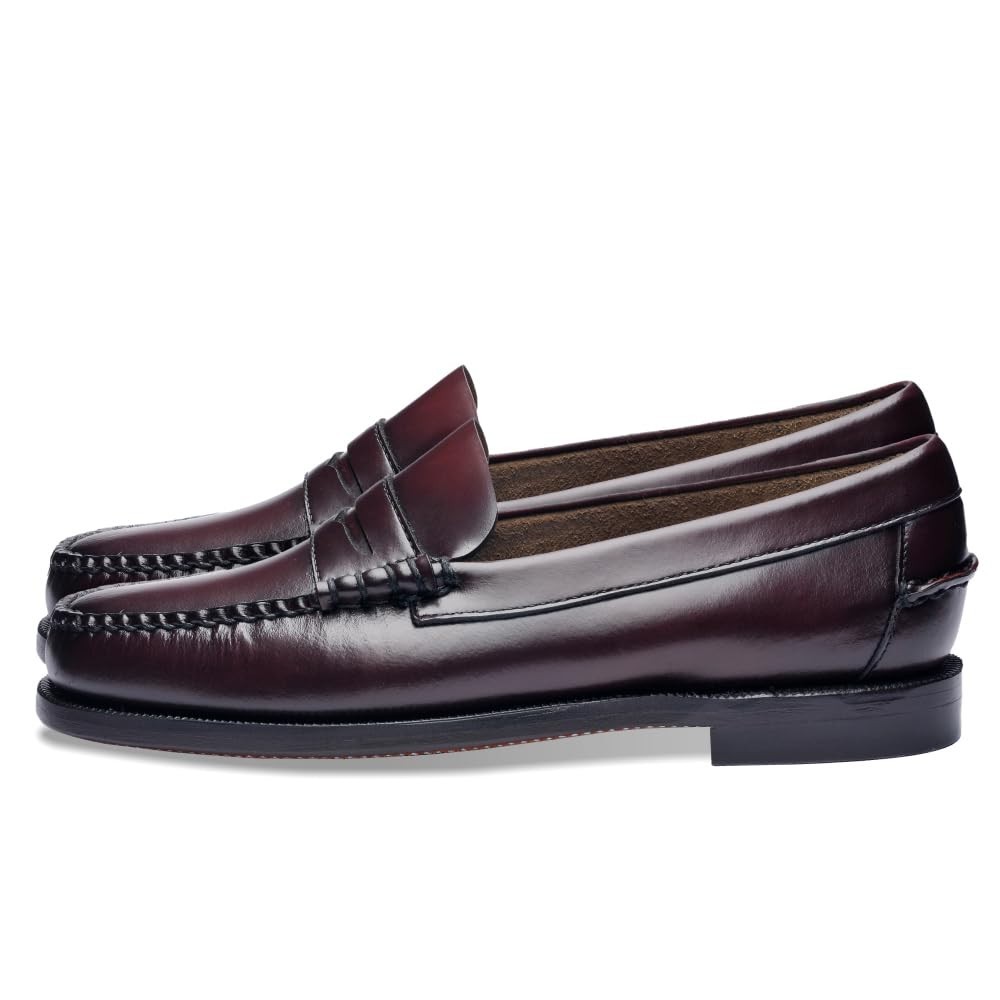 Sebago Classic Dan Penny Loafers Women\'s Brown Burgundy Leather US 7.5 M