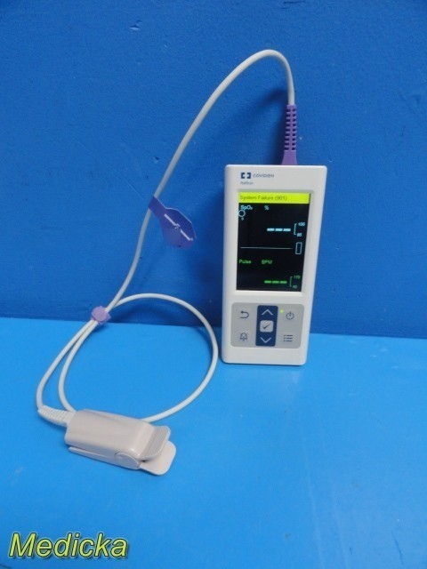 2020 Covidien Nellcor PM10N Portable Monitor W/ Adult Sensor ~ 40754
