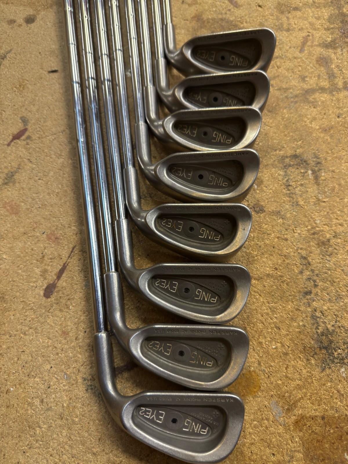  Ping Eye2+ Black Dot Iron Set 3-PW (8 Clubs) KT-Shaft Steel- Classic Eye2 Plus 