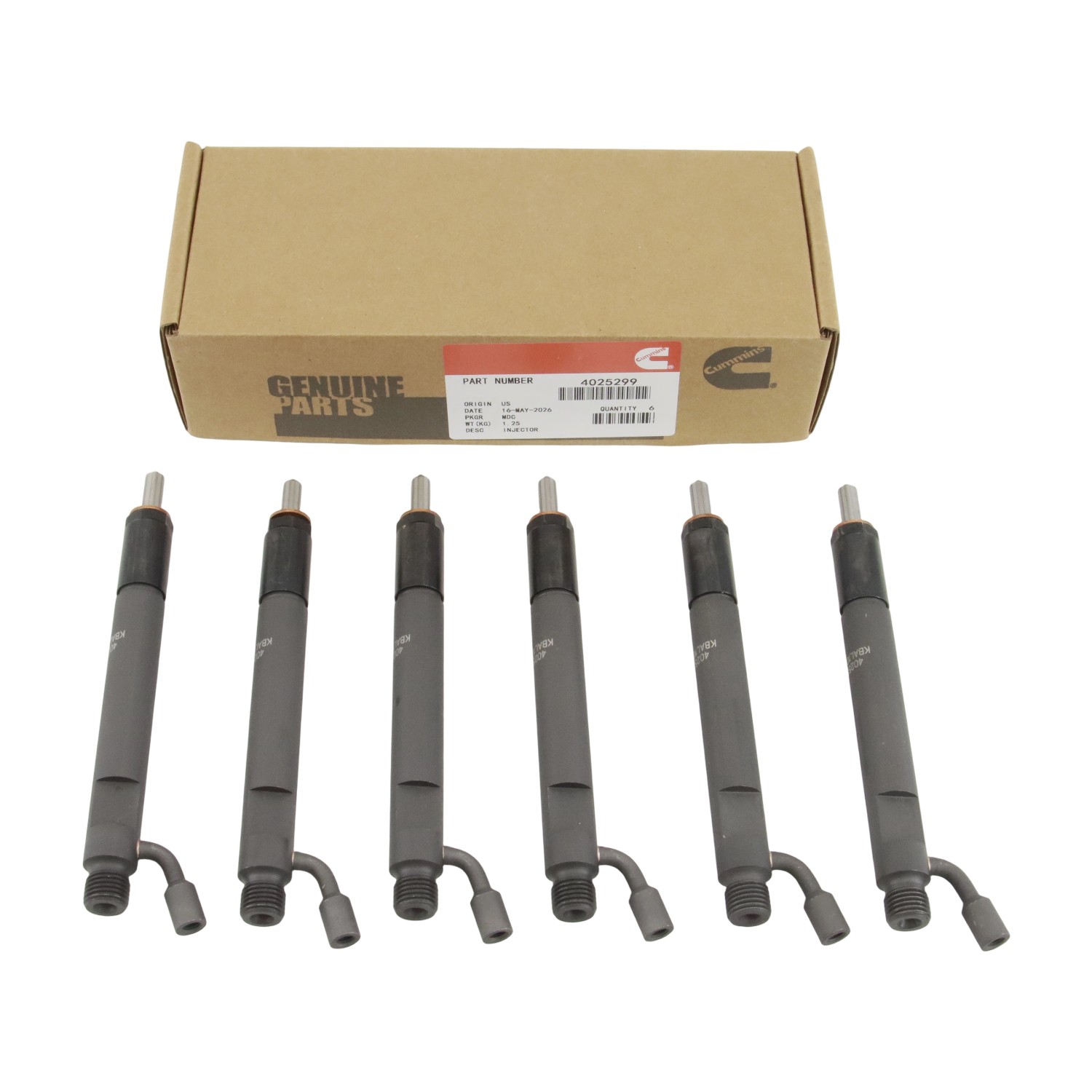 6Pcs Fuel Injectors For Cummins Marine 450C 6CTA 8.3L M3 3897205 4078400 4025299