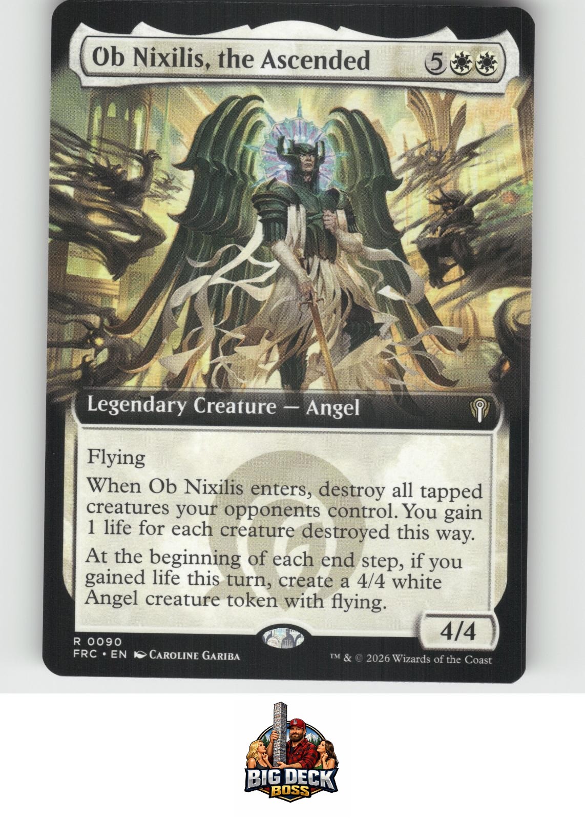 Ob Nixilis, the Ascended (Extended Art) Commander: Reality Fracture 90 MTG NM/M