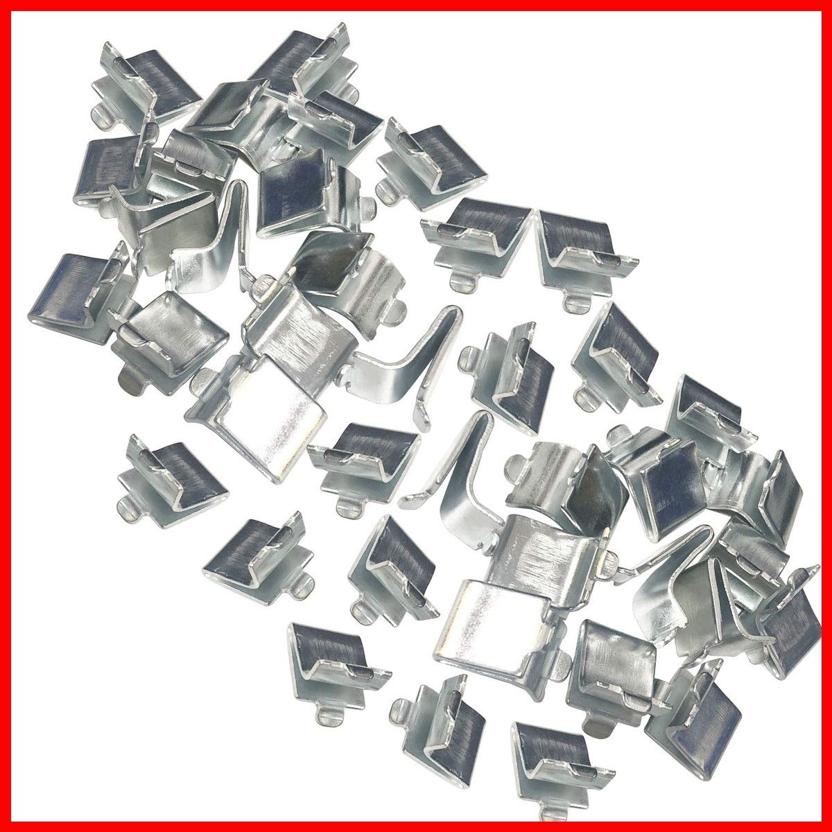 Bueyfolt Adjustable Steel Pilaster Shelf Support Clips - 40 Pieces Bueyfolt Adjustable Steel Pilaster Shelf Support Clips - 40 Pieces