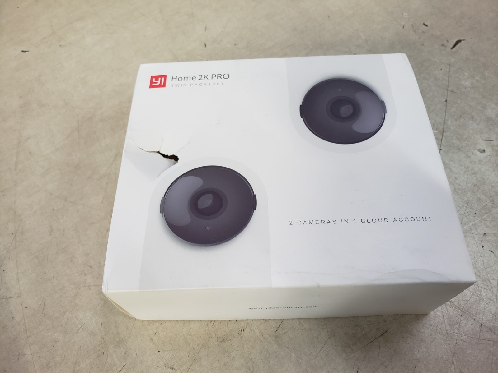 Yi Home 2K Pro Camera Twin Pack - White - Model YYS-692121