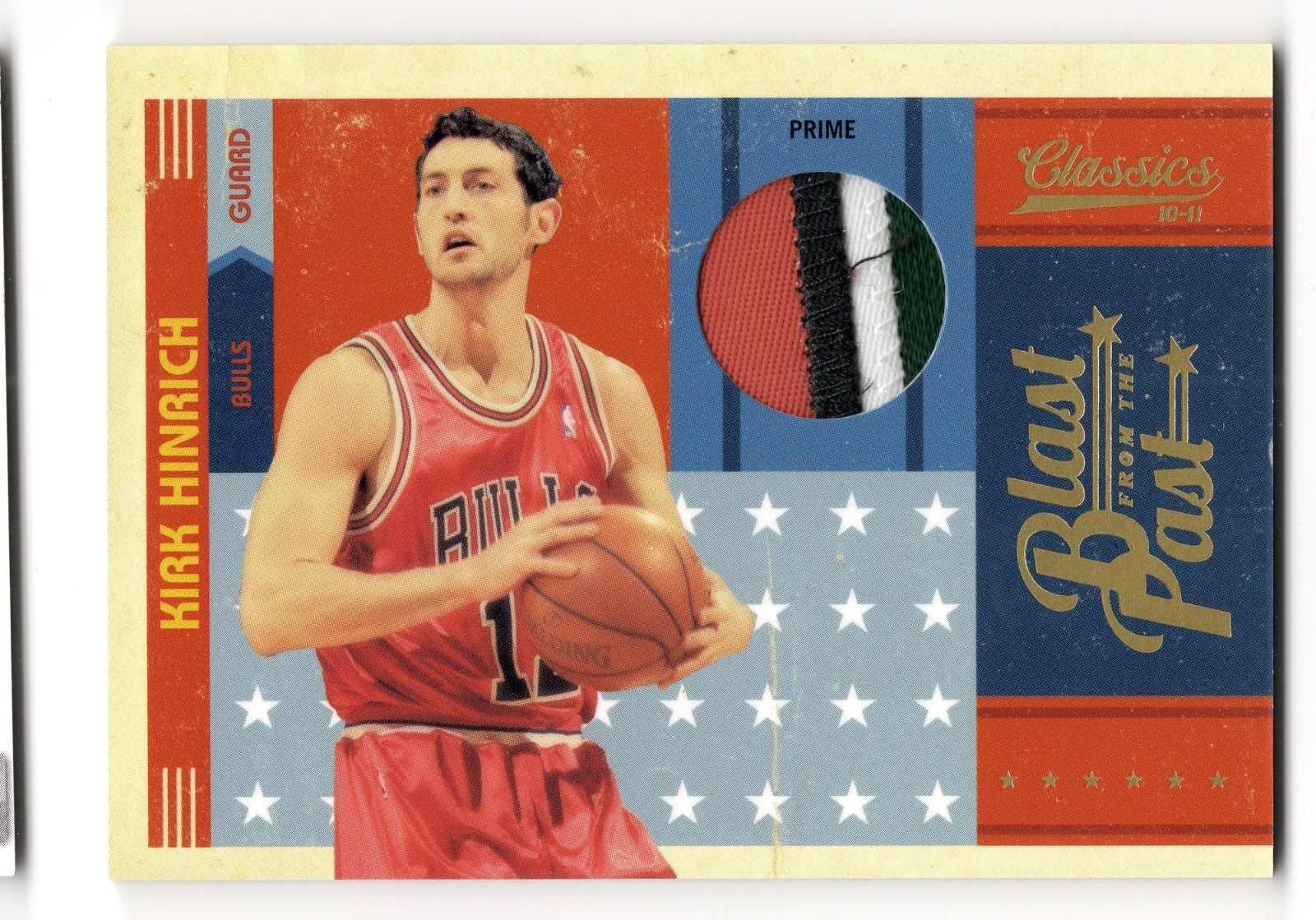 2010-11 Panini Classics Blast From The Past Prime 7 Kirk Hinrich 4 Color 19/25