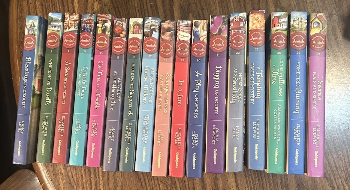Set of 17 Guideposts Sugarcreek Amish Mysteries Hardback Books Guideposts