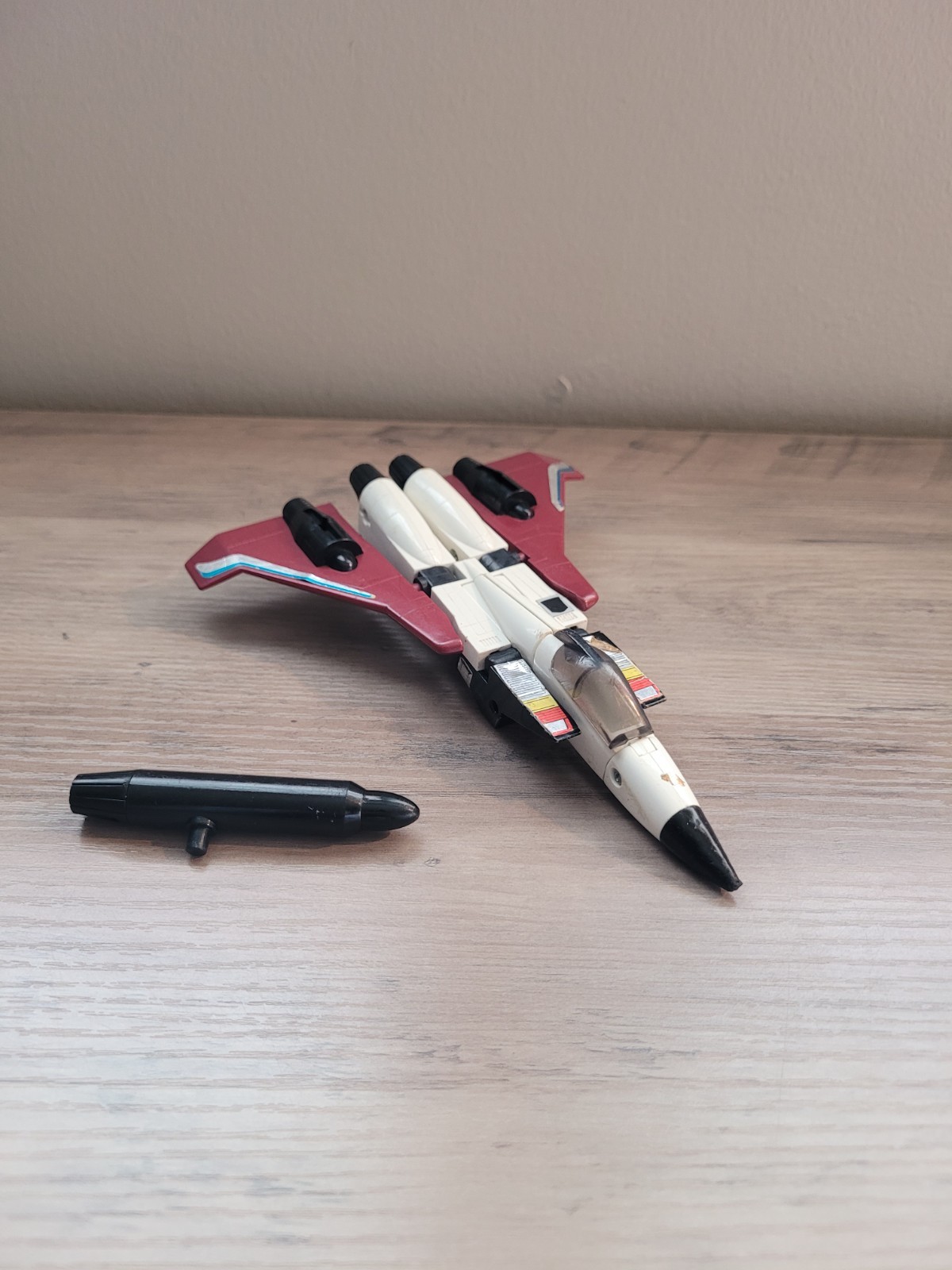 Vintage 1985 Transformers G1 Ramjet Decepticon Seeker Jet Figure Hasbro Parts