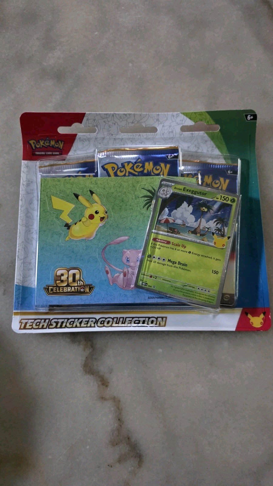 30th Anniversary Celebration Pokemon Tech Sticker Collection Alolan Exeggutor 30th Anniversary Celebration Pokemon Tech Sticker Collection Alolan Exeggutor