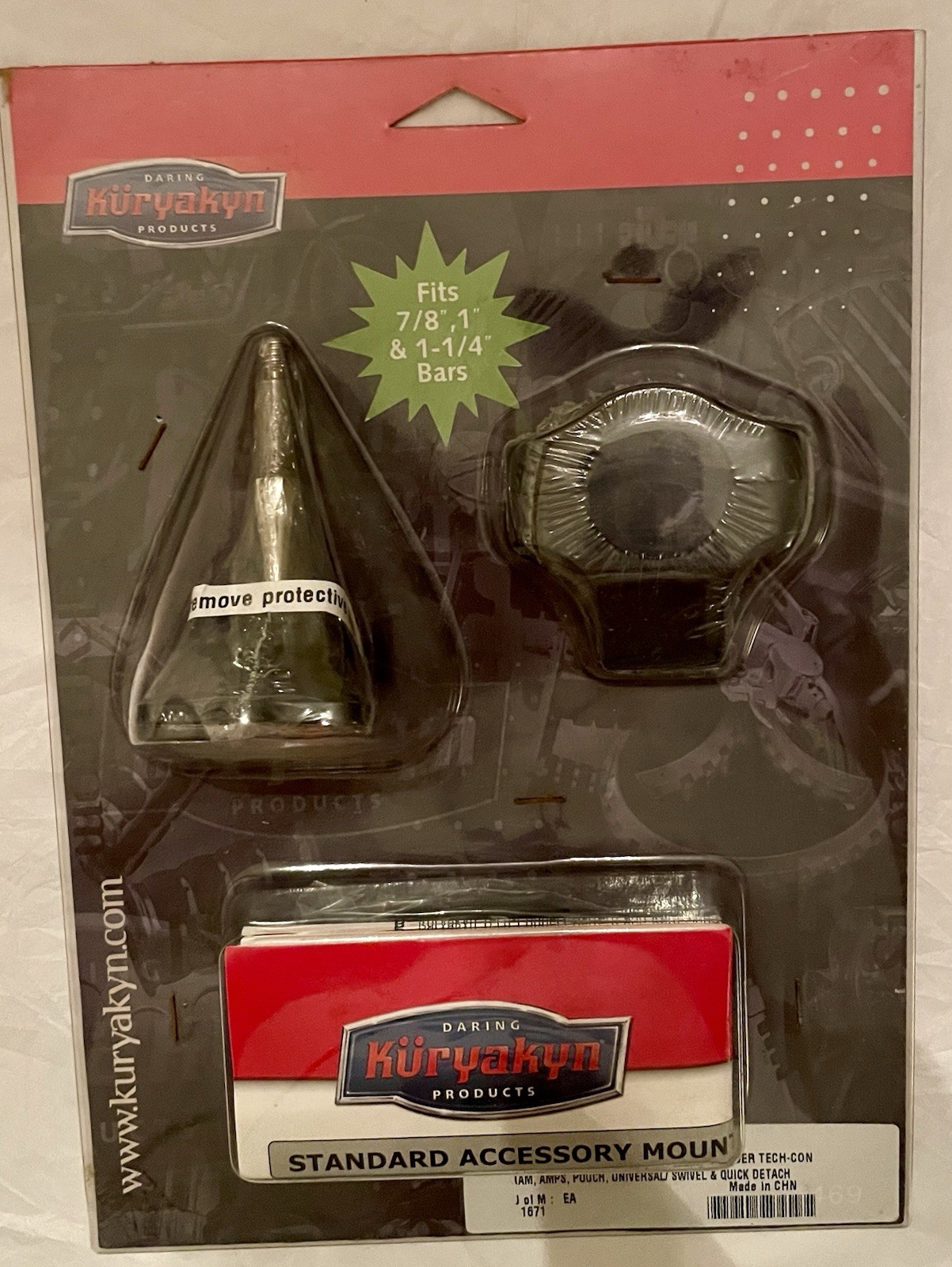 Kuryakyn Universal Swivel & Quick Detach Device Handlebar Mount Holder #1671 New Kuryakyn Universal Swivel & Quick Detach Device Handlebar Mount Holder #1671 New