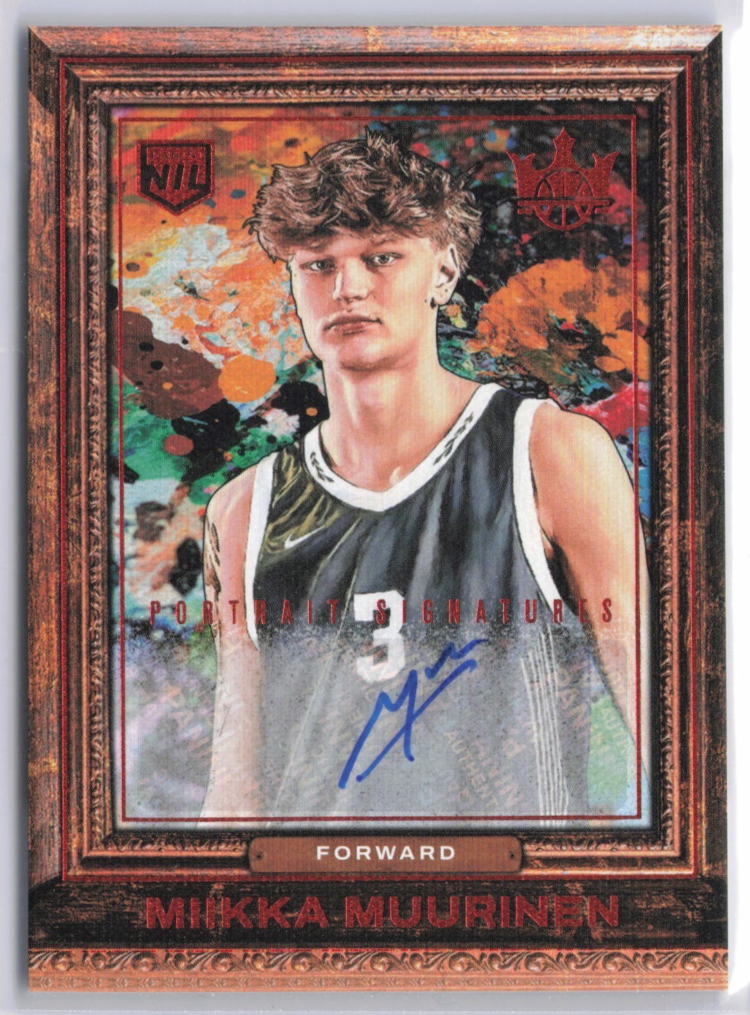 2025-26 Panini Court Kings Miikka Muurinen 28/35 Auto Portrait Signatures Amber 2025-26 Panini Court Kings Miikka Muurinen 28/35 Auto Portrait Signatures Amber
