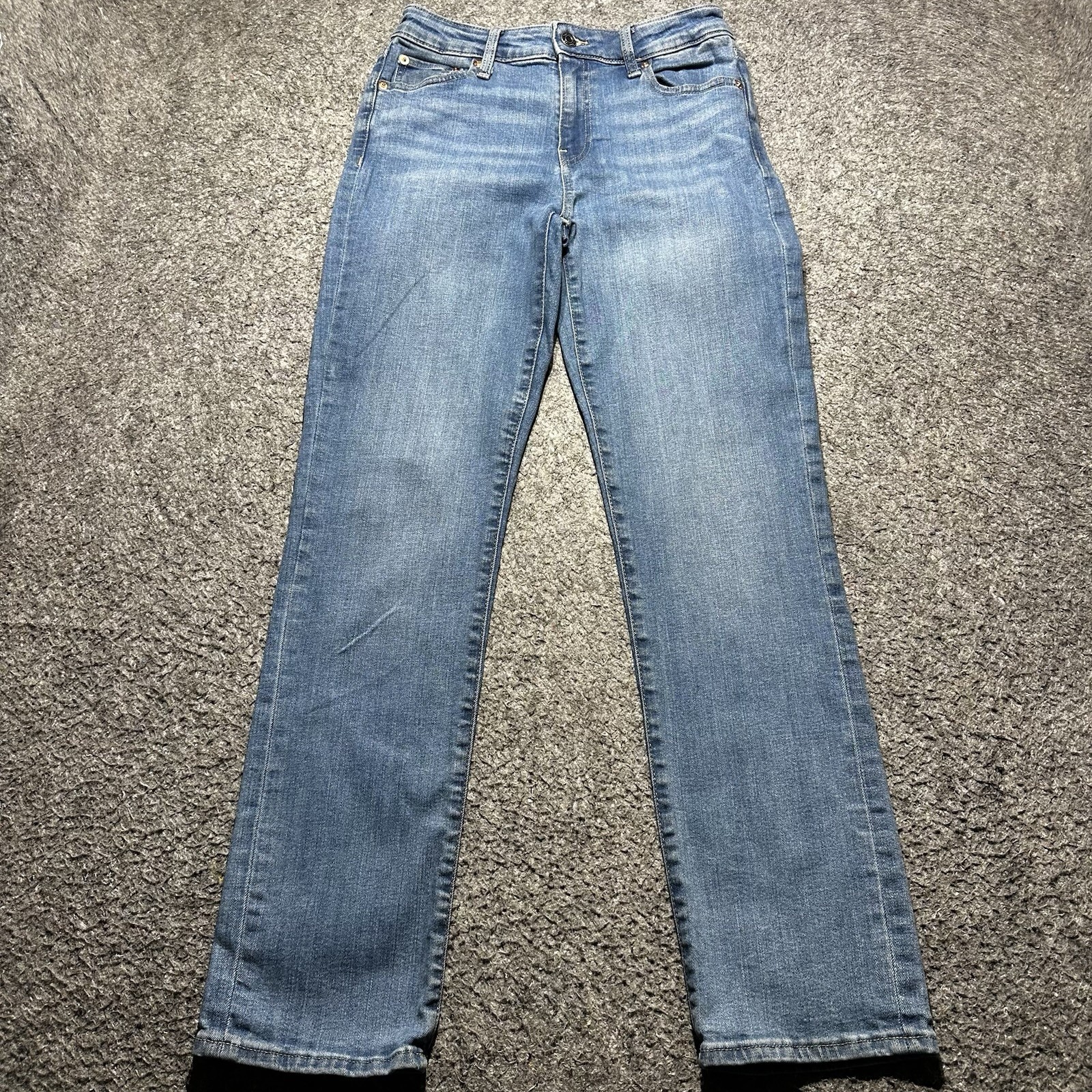 Gap Denim Classic Straight Women 4/26 Mid Rise Stretch Blue Jeans