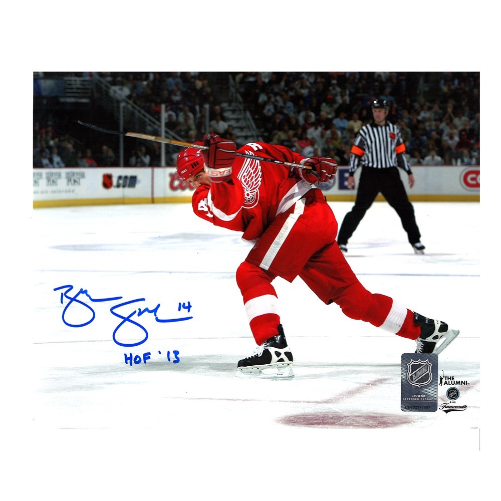 BRENDAN SHANAHAN Signed Detroit Red Wings 8x10 Photo  - HOF'13 - 70190 B