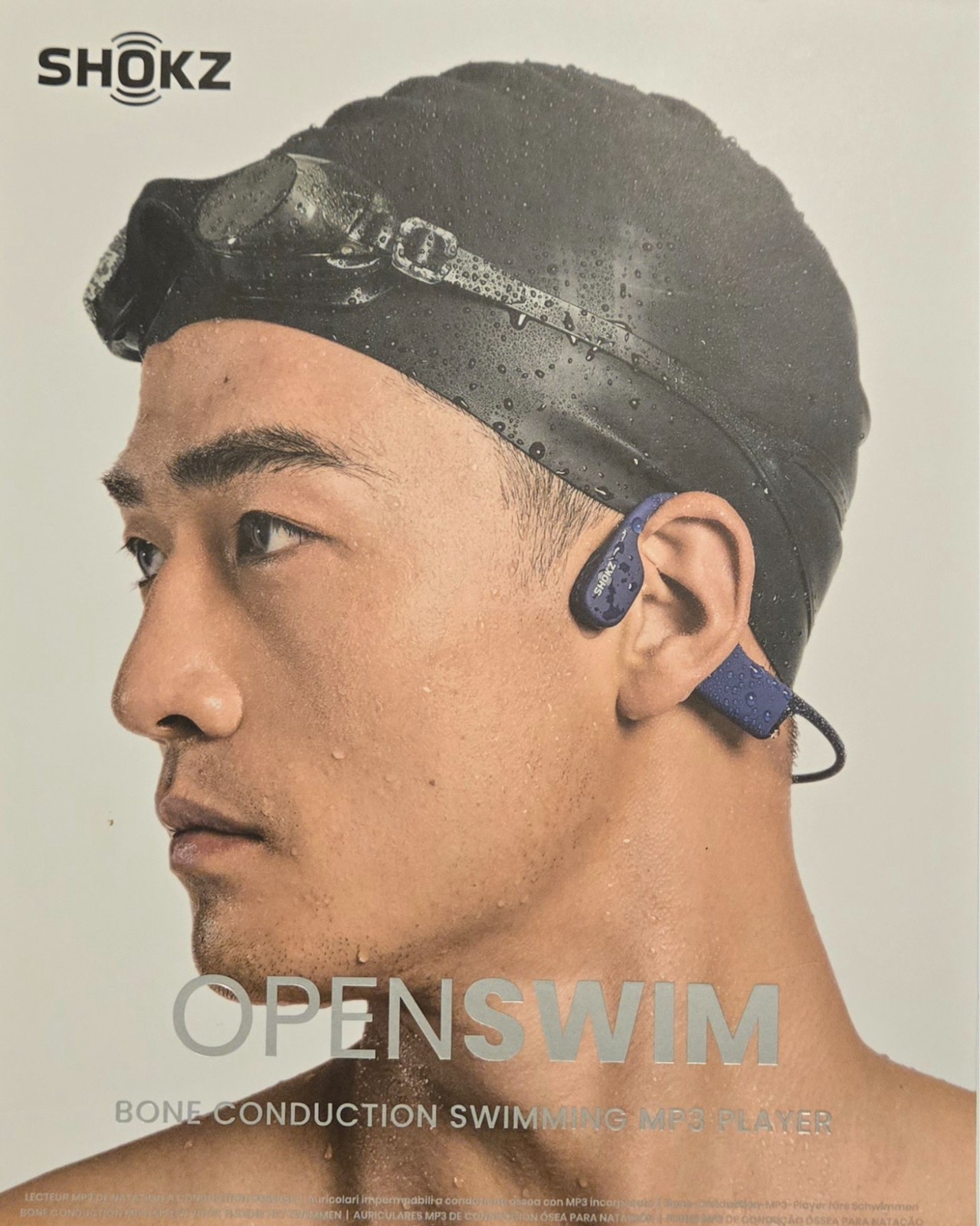 shokz openswim s700 blue.  8 hours of music under water.
