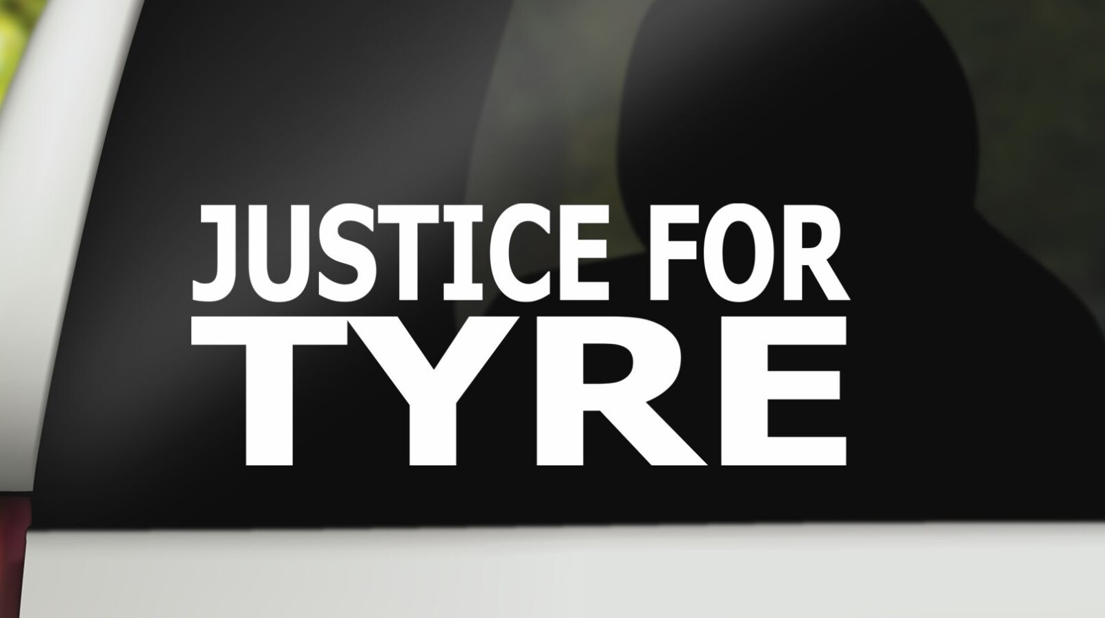 Justice For Tyre Nichols Memphis Protest Police Brutality White Sticker 3\