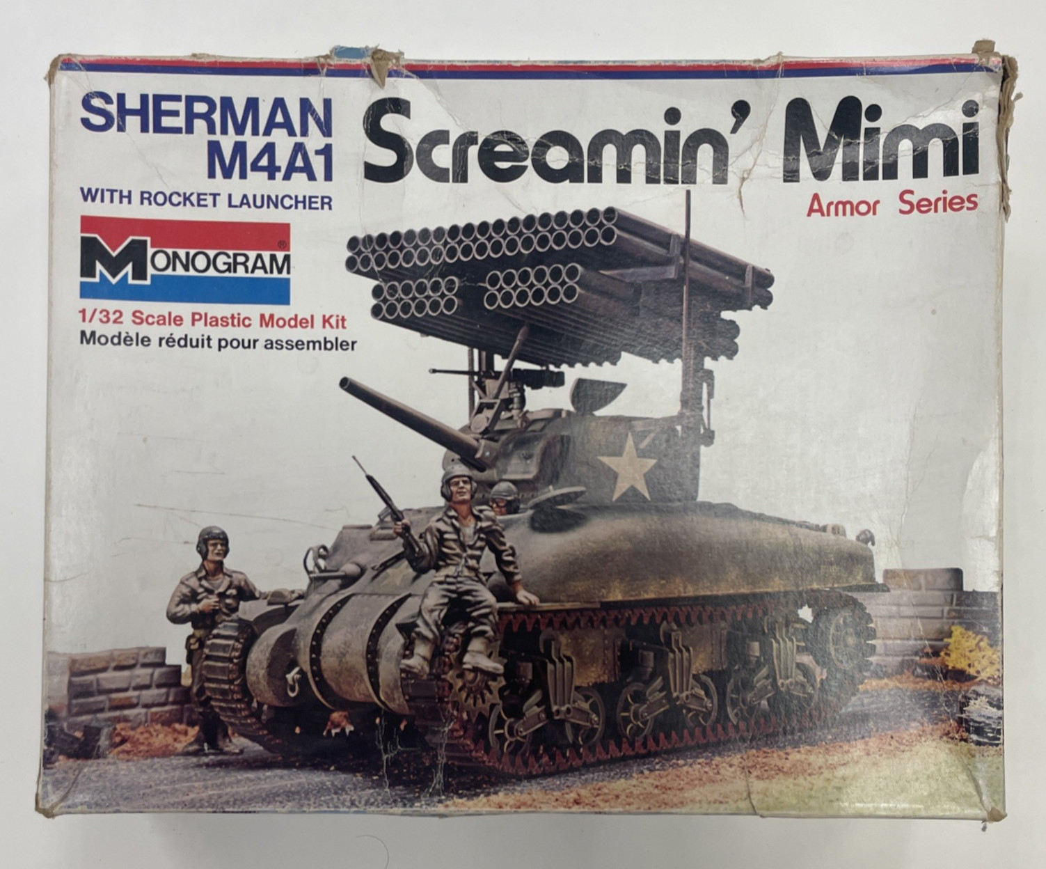 Screamin\' Mimi Sherman Tank - 1/35 Scale Monogram AFV kit#4200 - No Instructions