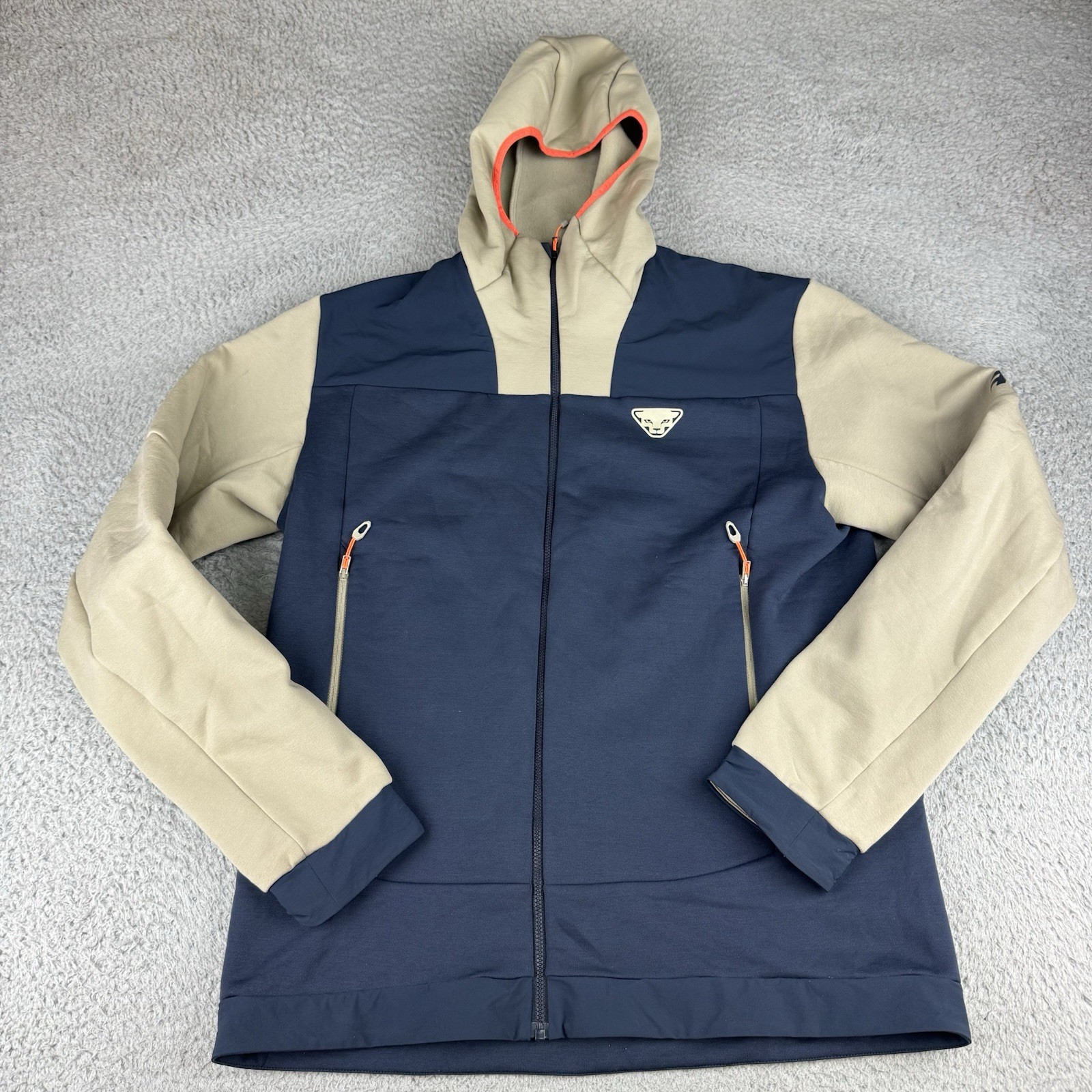 DYNAFIT Tigard PTC Hooded Jacket Polartec Fleece Full Zip Rock Khaki Mens Med DYNAFIT Tigard PTC Hooded Jacket Polartec Fleece Full Zip Rock Khaki Mens Med