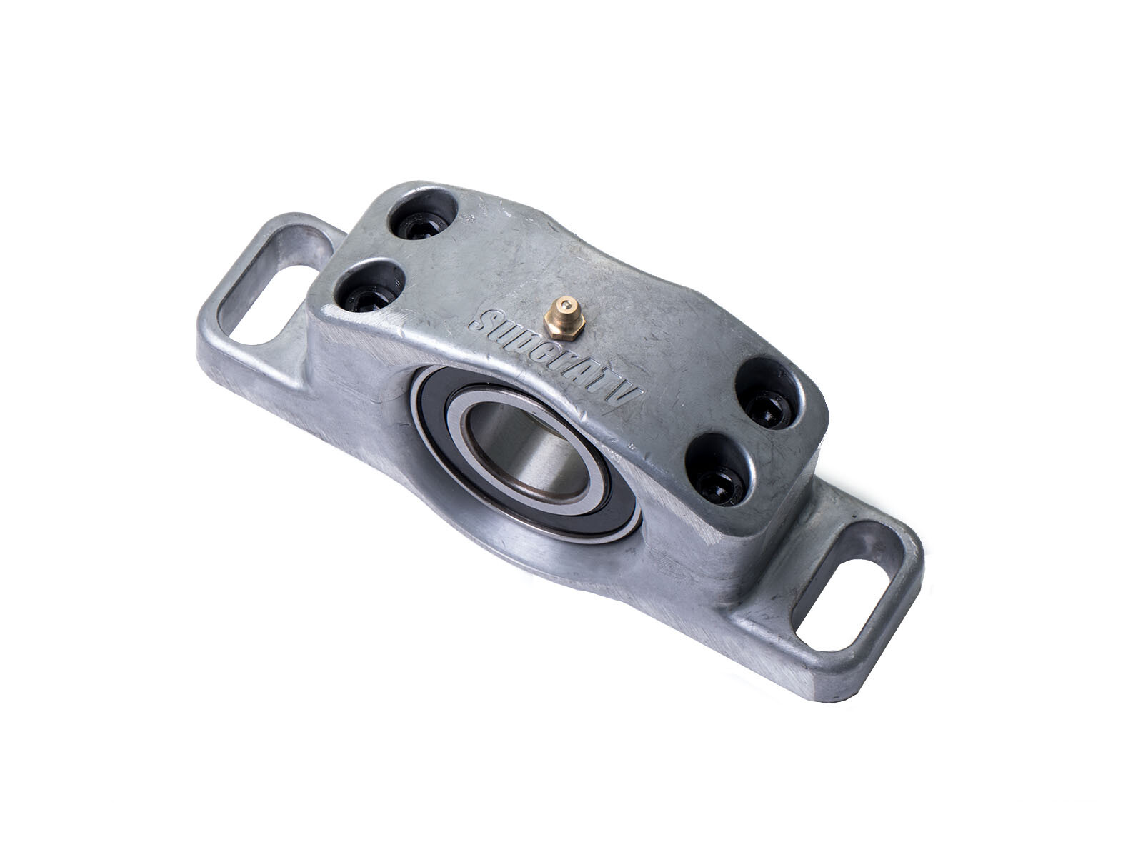SuperATV Cast Aluminum Carrier Bearing (remote grease line) for Polaris RZR