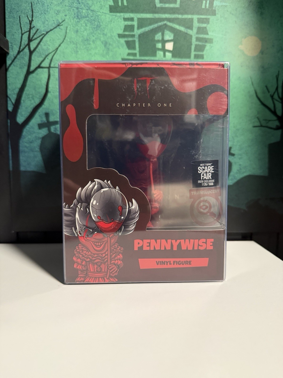 Hot Topic Scare Fair 2026 Exclusive Translucent Pennywise Youtooz 1666 Pcs Hot Topic Scare Fair 2026 Exclusive Translucent Pennywise Youtooz 1666 Pcs