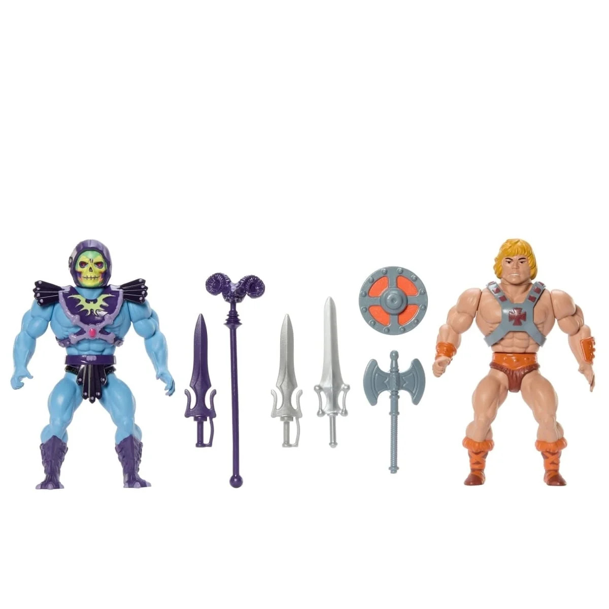 In Stock He Man Motu 80Th Set Retro Skeletor Classics 5.5
