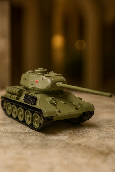 1/35 Scale Soviet T-34/85 WWII Medium Tank Finished Model Collectible 1/35 Scale Soviet T-34/85 WWII Medium Tank Finished Model Collectible
