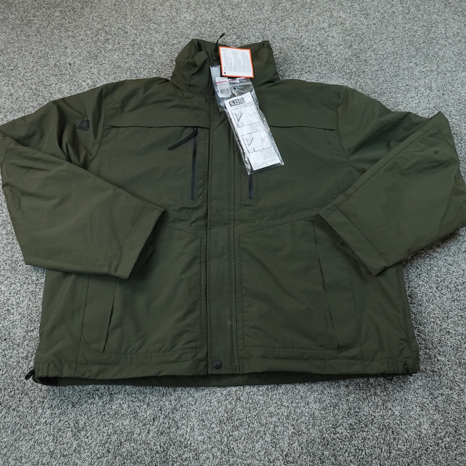 NEW 5.11 Tactical Jacket Mens 2XL Green Valiant Duty 3 In 1 Parka Coat Outdoor NEW 5.11 Tactical Jacket Mens 2XL Green Valiant Duty 3 In 1 Parka Coat Outdoor