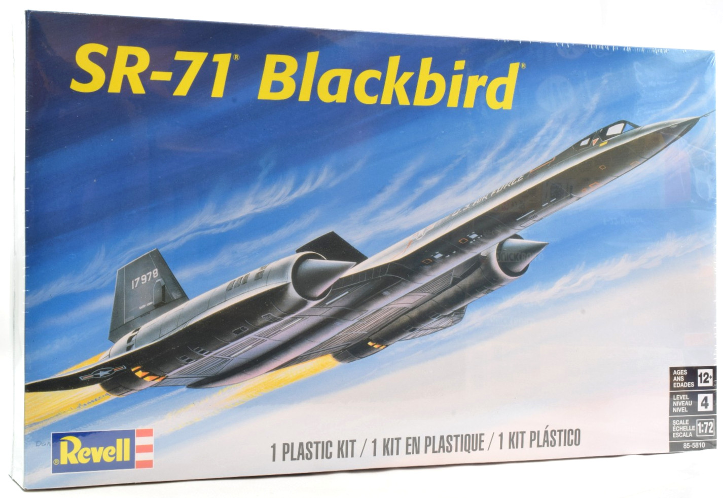 Revell Lockheed SR-71 Blackbird 1/72 Scale Plastic Model Airplane Kit 85-5810