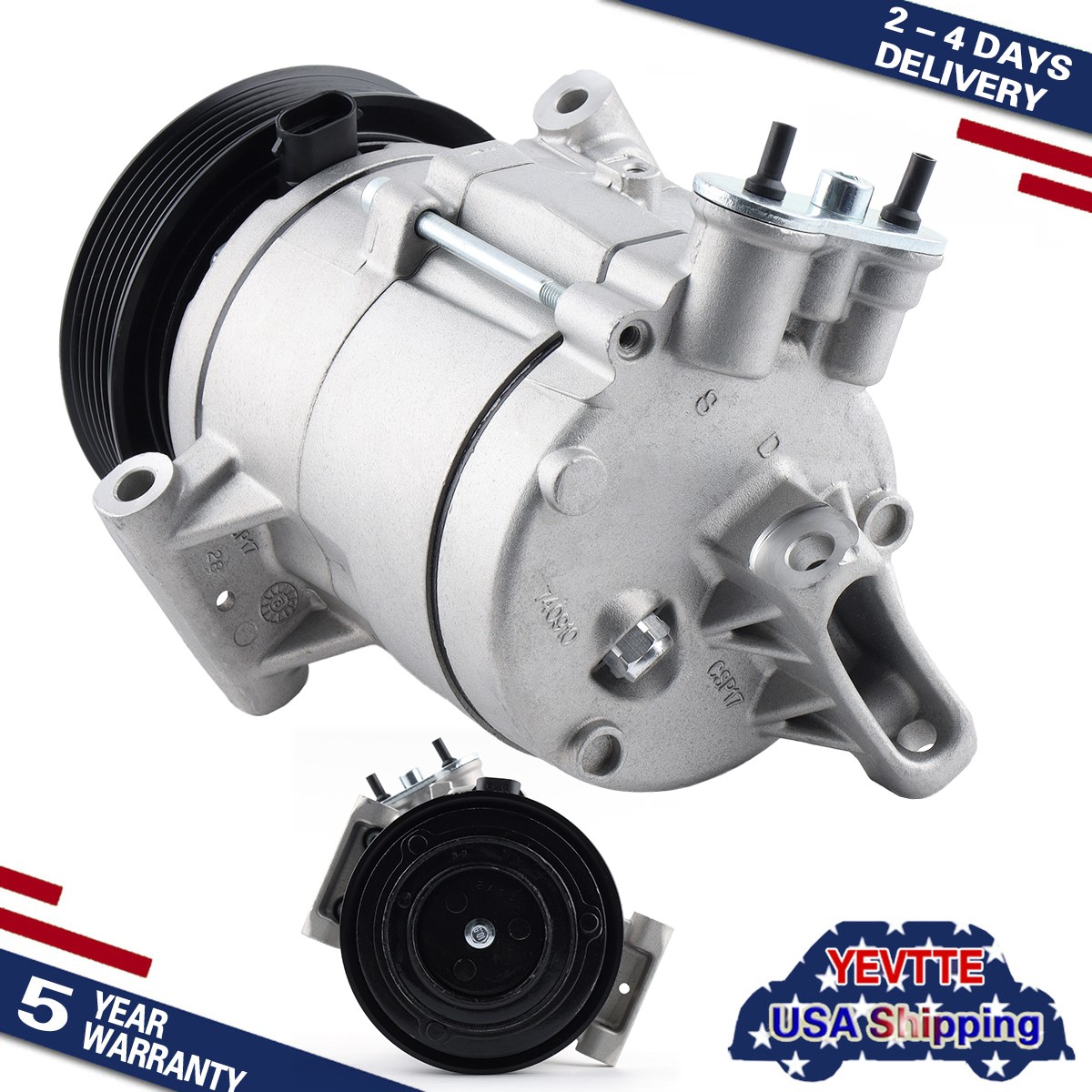 For Chevrolet Camaro 2010 2011 2012 2013 2014 2015 V6 3.6L AC A/C Compressor NEW