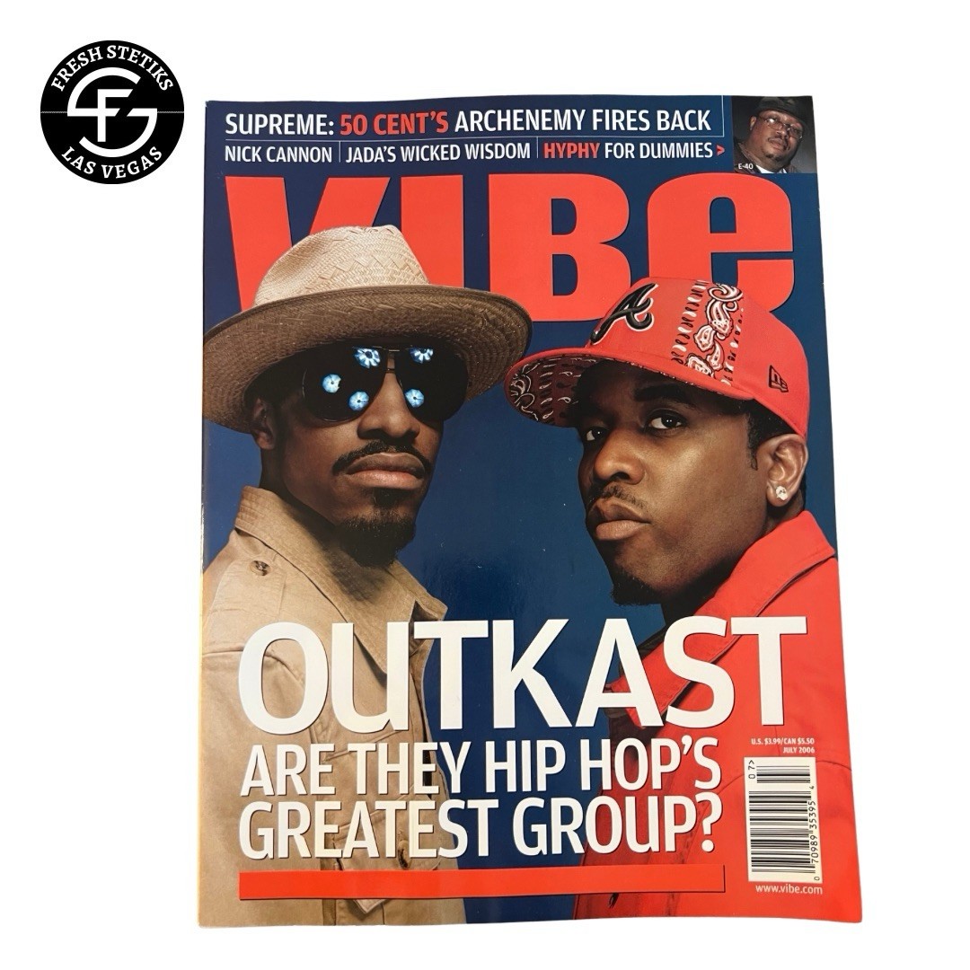 VIBE Magazine July 2006 Outkast Andre 3000 Big Boi 50 Cent Hip Hop Rap