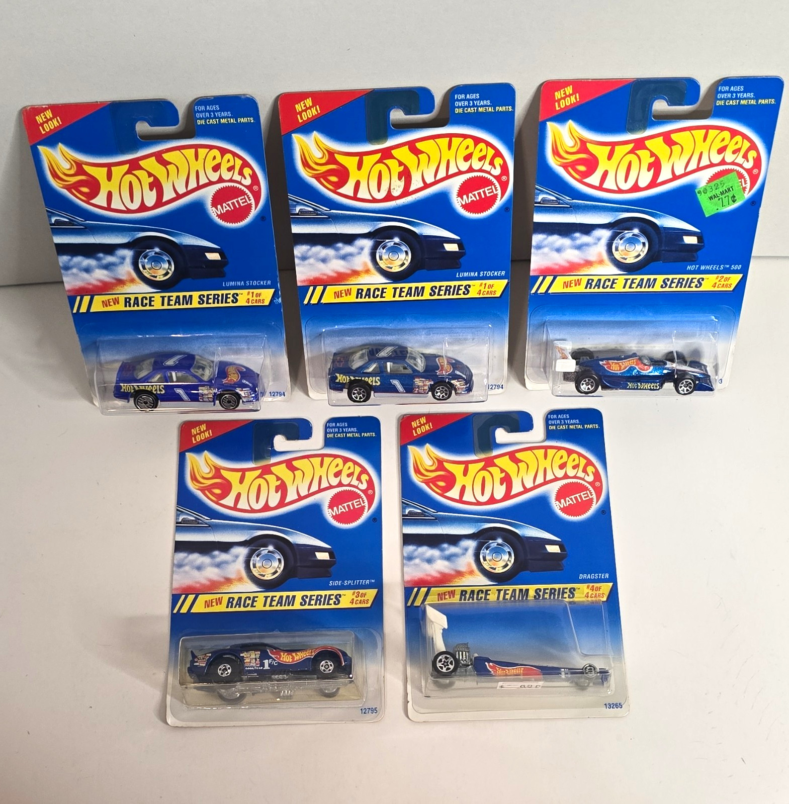 Hot Wheels New Race Team Series. Lumina Stocker. Lot Of 5 Cars from 1994