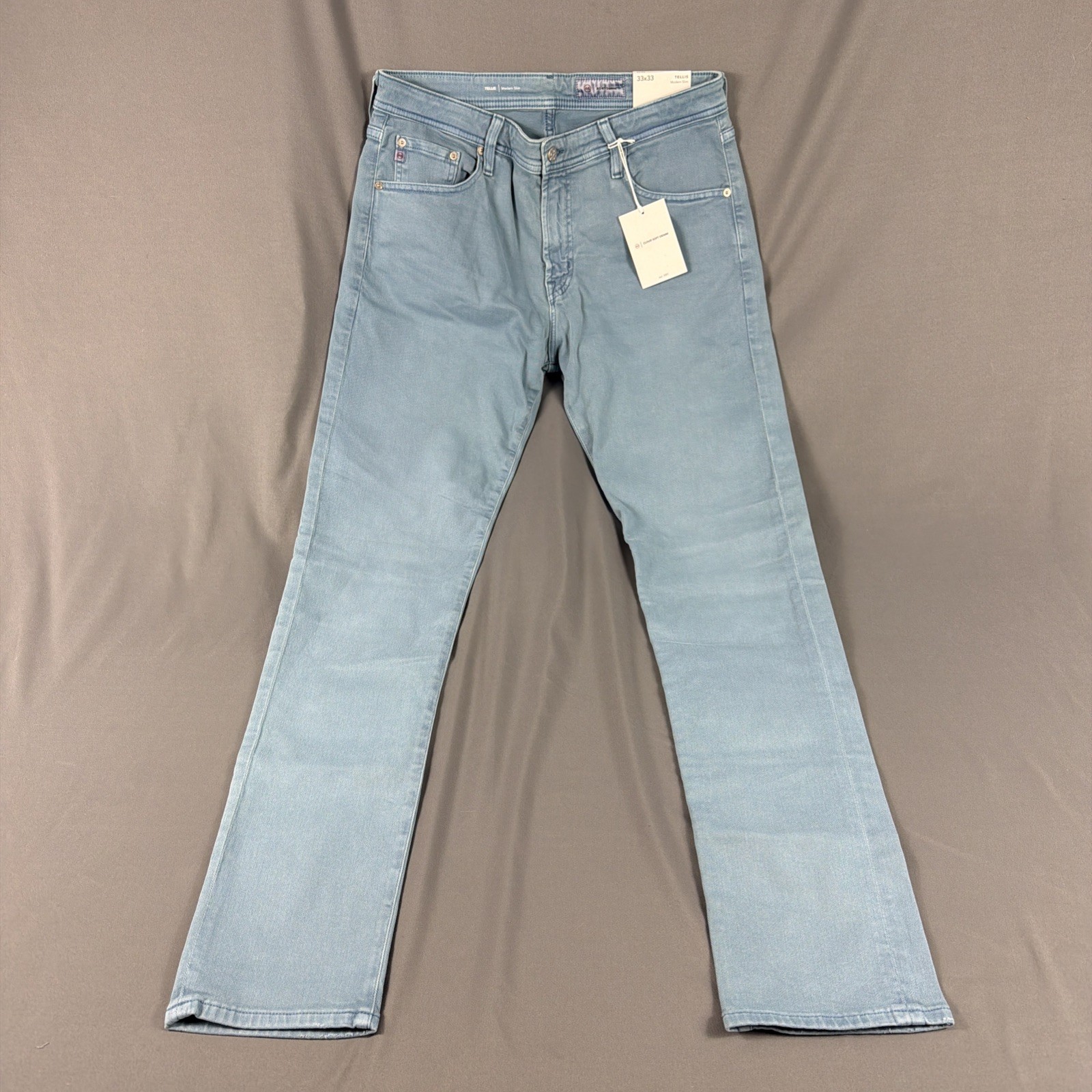 AG Jeans Tellis Modern Slim 33 x 33 7 Years Sulfur Clear Skies Cotton MSRP $235 AG Jeans Tellis Modern Slim 33 x 33 7 Years Sulfur Clear Skies Cotton MSRP $235