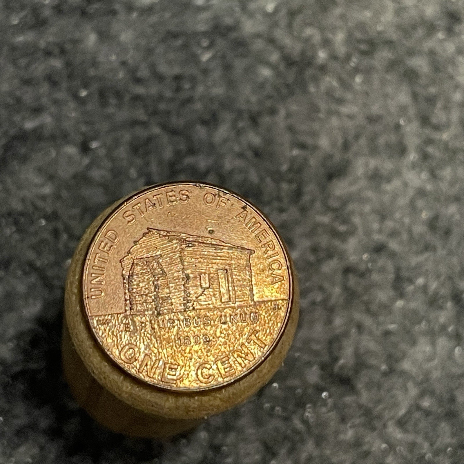 2009 D Lincoln Log Cabin penny