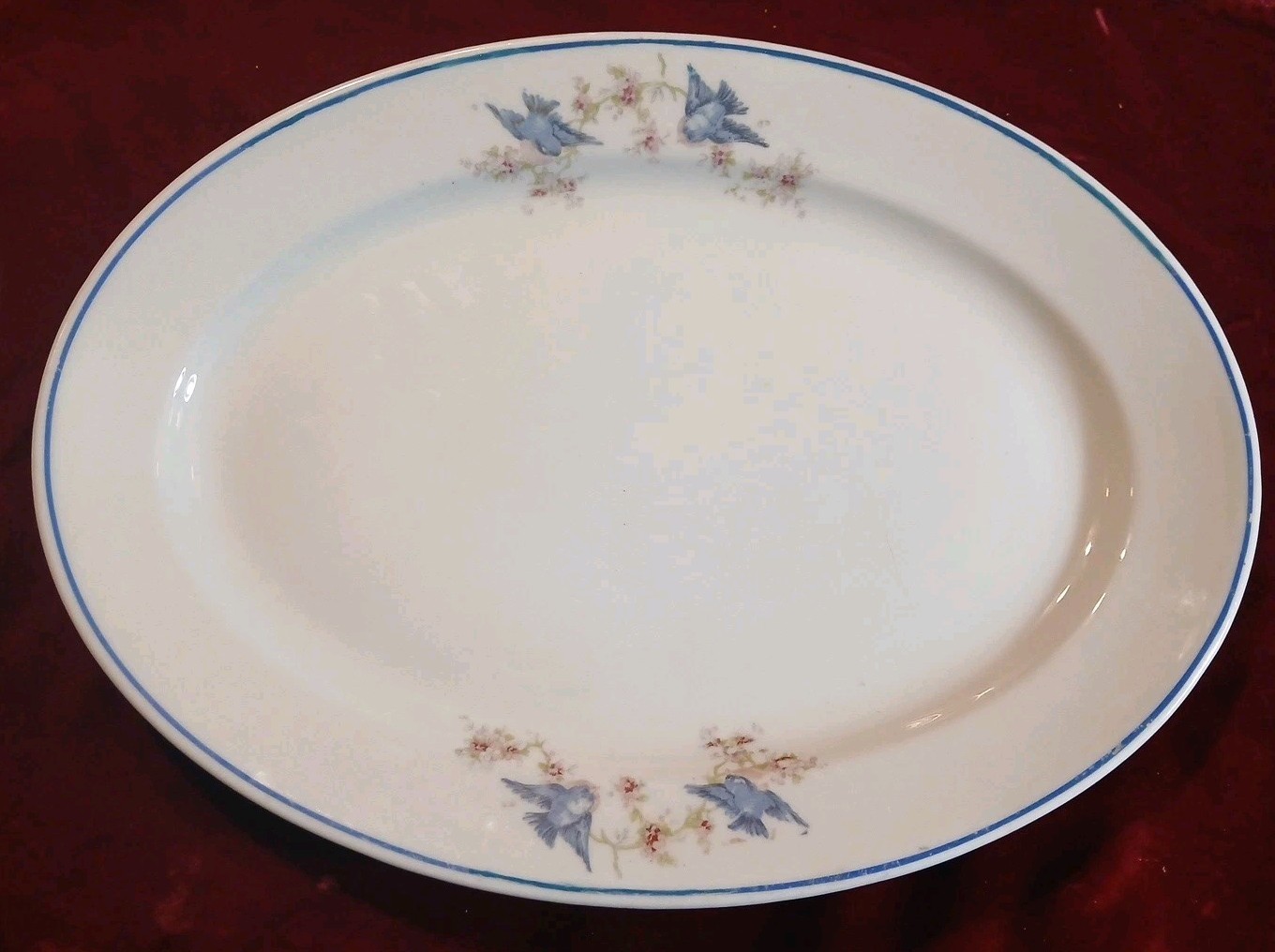 Antique c. 1920's Blue Bird  Ironstone 15