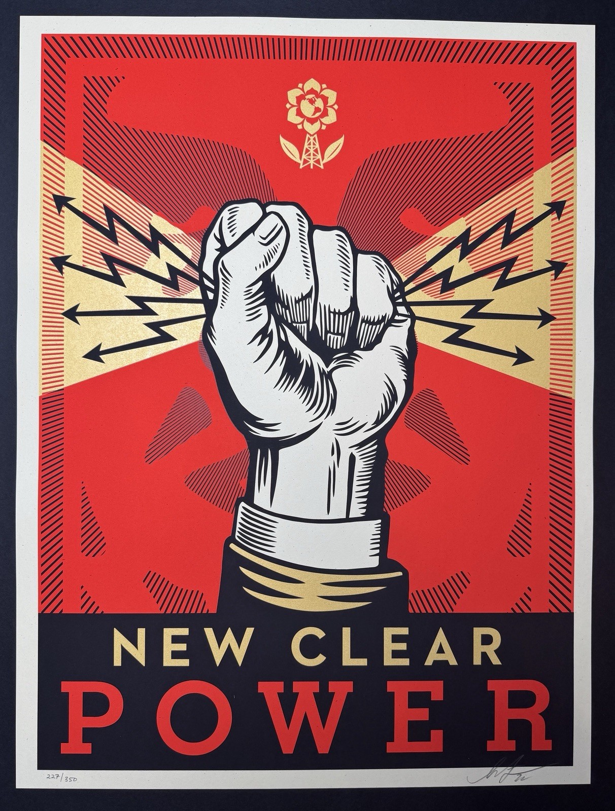 Shepard Fairey “New Clear Power” - Screen Print - Signed - Obey Giant