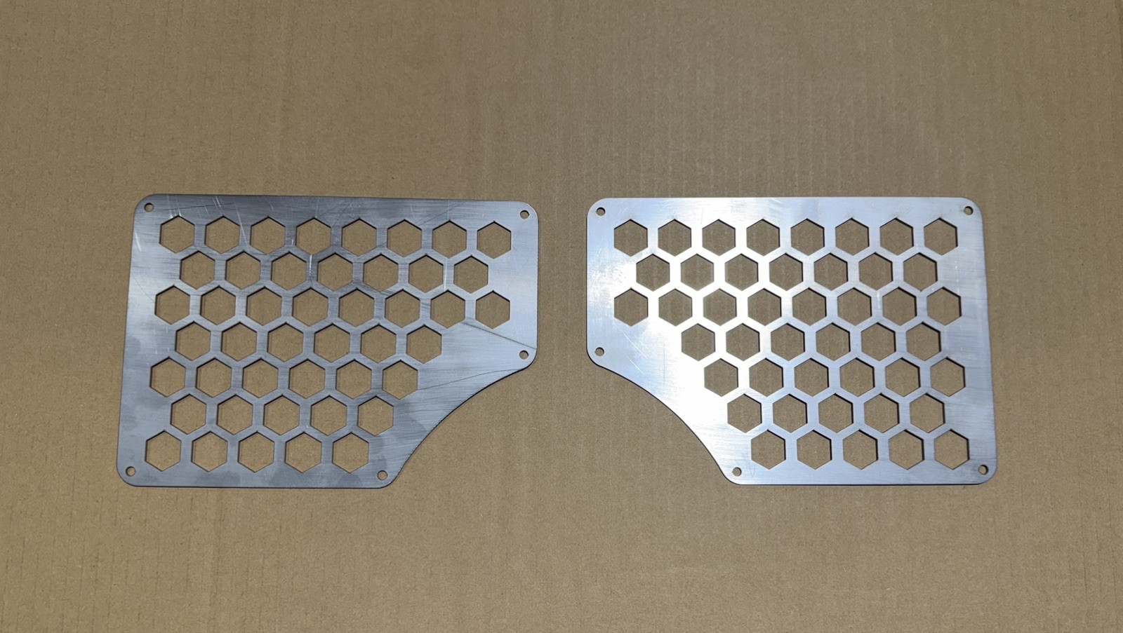 M998 HMMWV  Humvee rear side inlay insert accents stainless steel pair