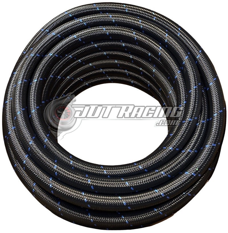 AN16 16AN Black/Blue Nylon Braided Stainless Steel Hose High Quality 5ft Length