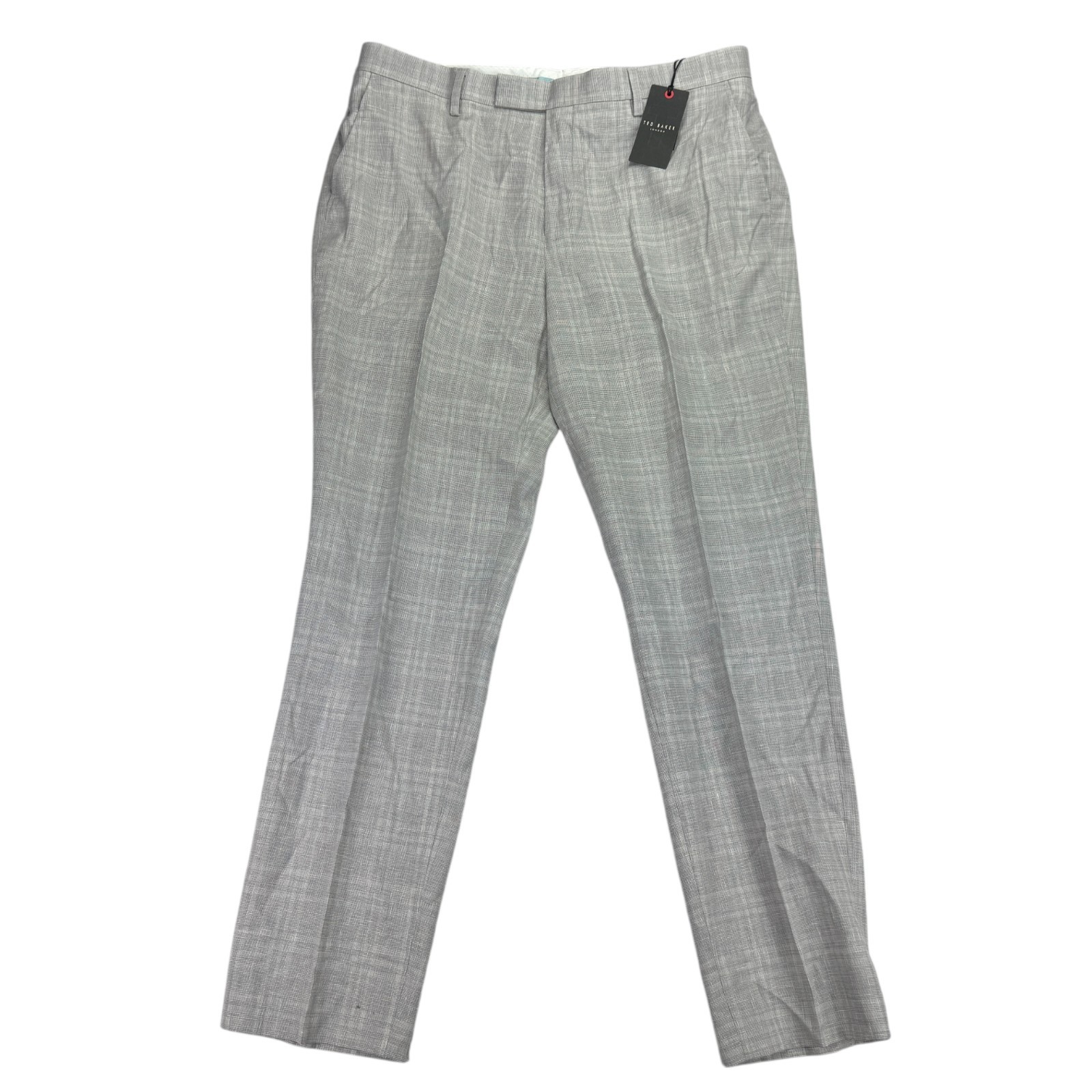 Ted Baker Mens Hallamt Tailored Slim Fit Wool Blend Suit Pants Gray 36R Ted Baker Mens Hallamt Tailored Slim Fit Wool Blend Suit Pants Gray 36R