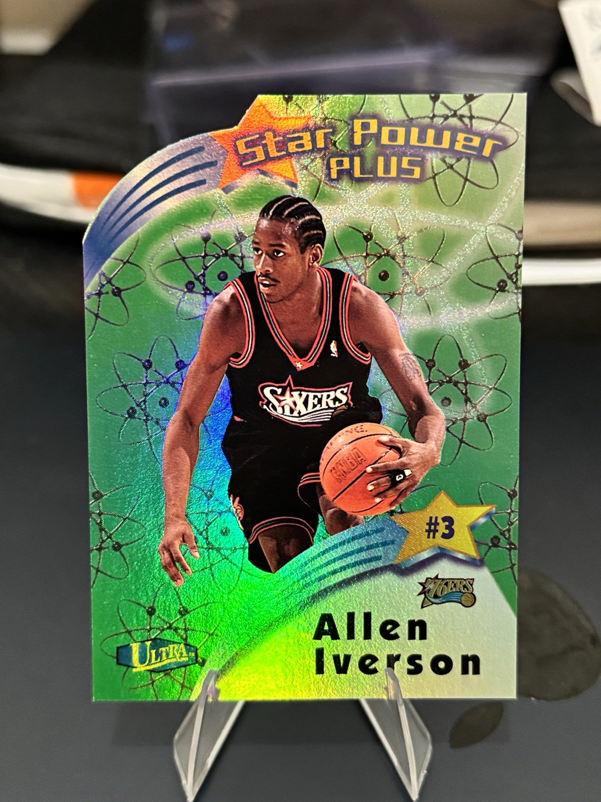 1997-98 Fleer Ultra Allen Iverson Star Power Plus #2/20 1997-98 Fleer Ultra Allen Iverson Star Power Plus #2/20